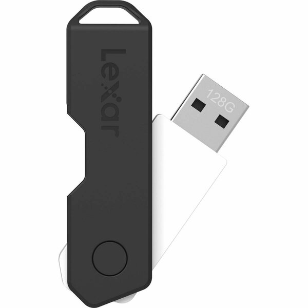 Lexar Media Lexar  128GB Jumpdrive Twistturn2 USB 2.0 Flash Drive - Black LJDTT2-128ABNABK